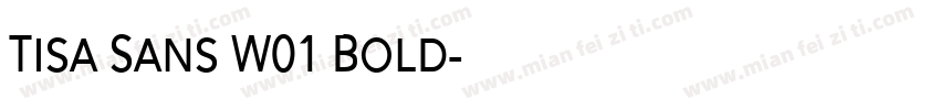 Tisa Sans W01 Bold字体转换